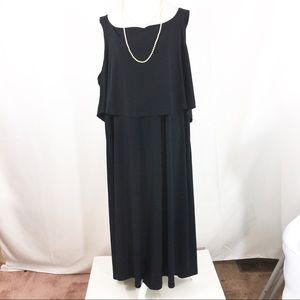 Woman Within Black Knit Maxi Dress